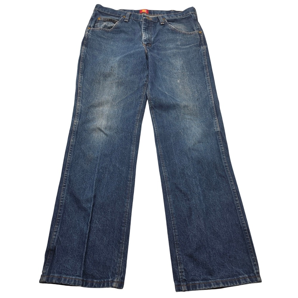 Wrangler 36MWZ Slim Fit Cowboy Cut Jeans Mens 34x30 Blue Denim 36MWZPD